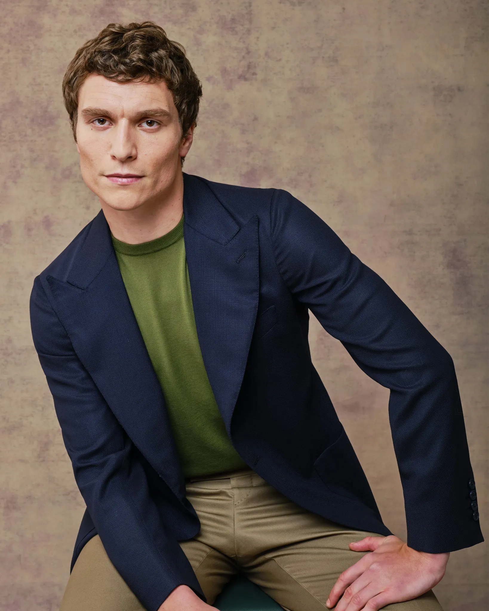 Navy Ultra-Light Unstructured Blazer
