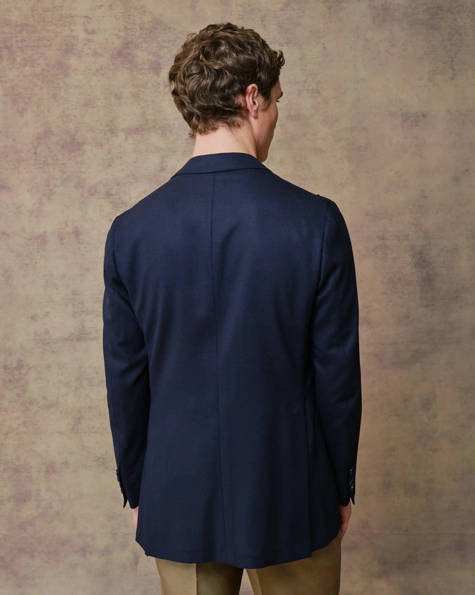 Navy Ultra-Light Unstructured Blazer