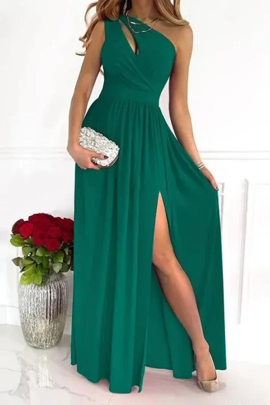 Nelsa - Elegant one shoulder evening dress by Novella