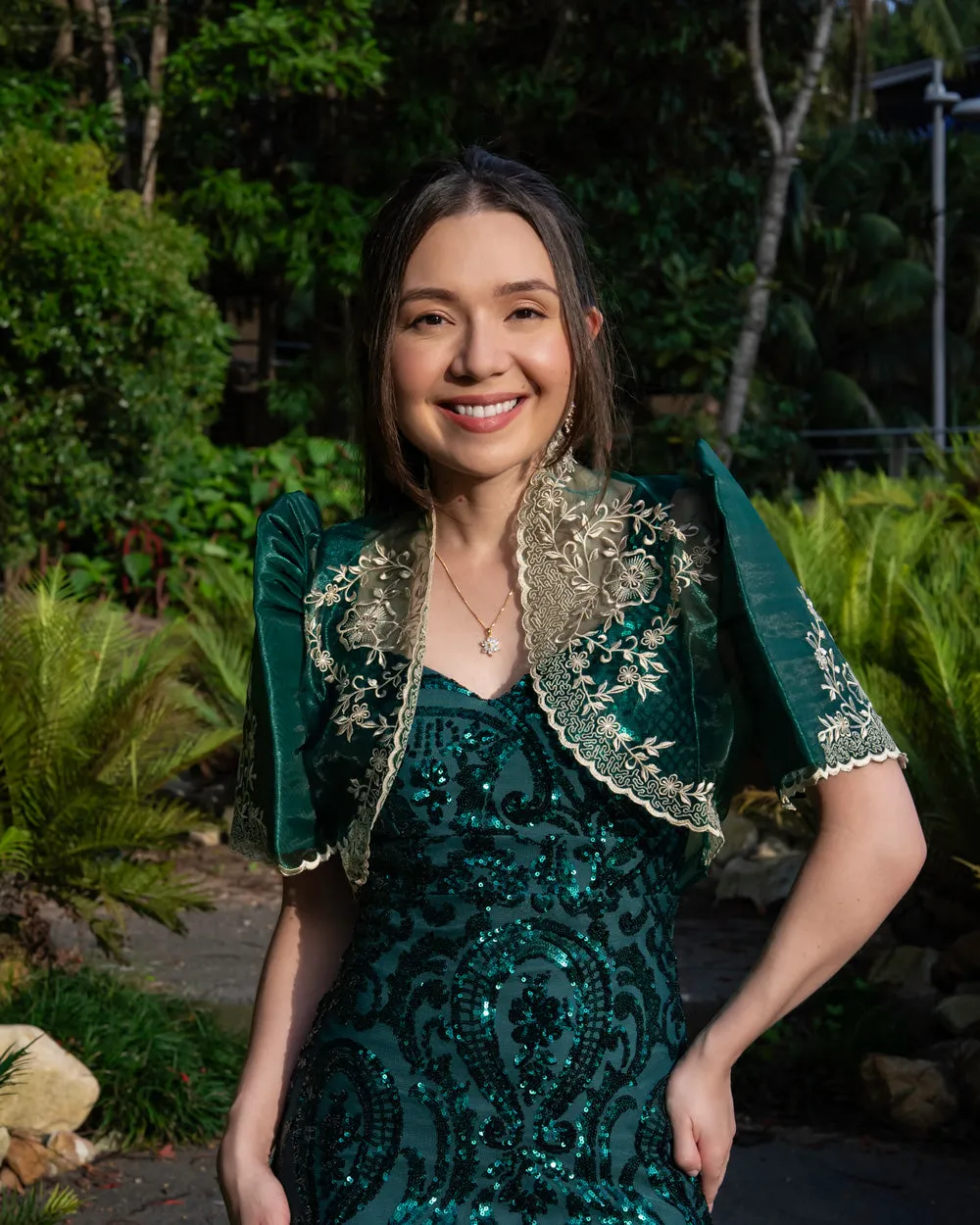 Nene Mestiza Bolero (Emerald Green)