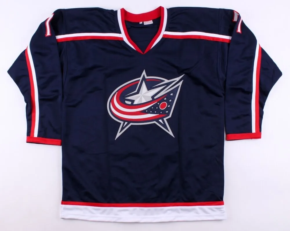 Nick Foligno Signed Blue Jackets Jersey (Beckett) Columbus Left Winger