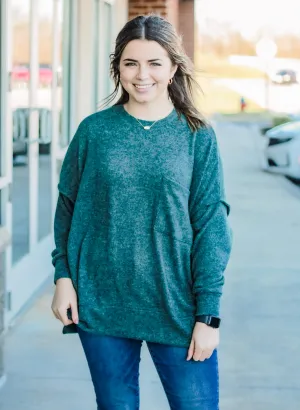 Night Owl Sweater in Hunter Green