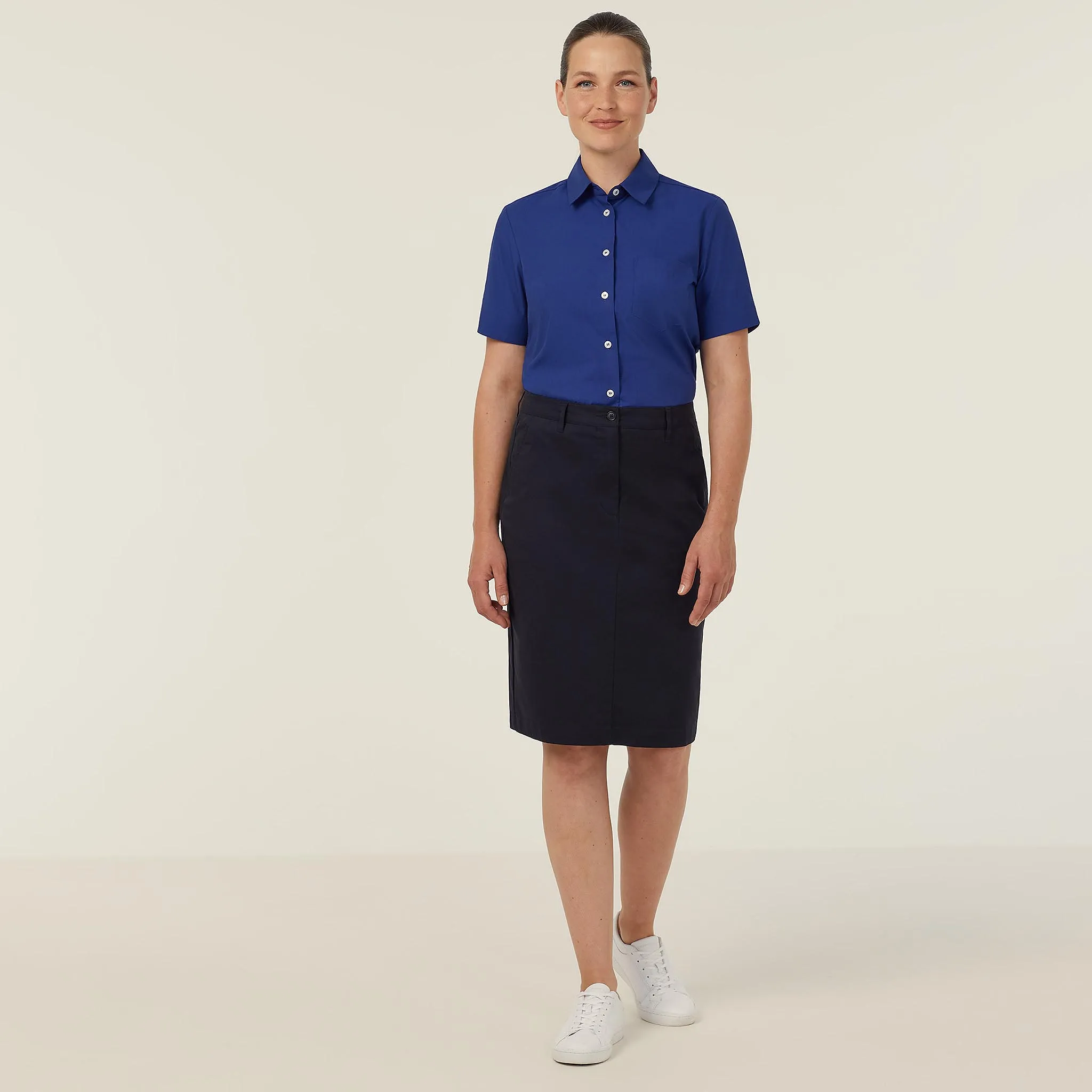 NNT Women's Chino Skirt - Navy