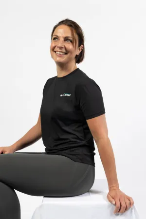 No Plateau Black Fitted Women’s T-Shirt | 4-Way Stretch