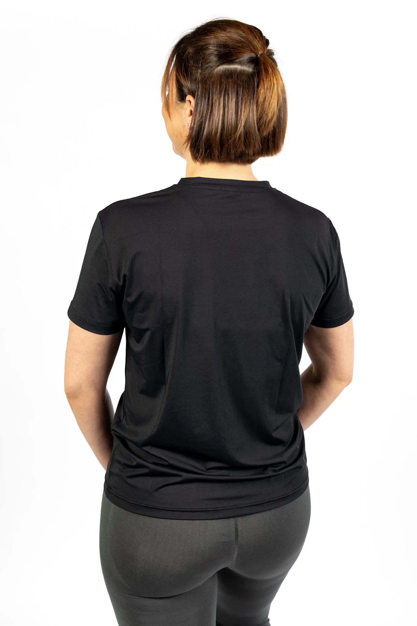 No Plateau Black Fitted Women’s T-Shirt | 4-Way Stretch