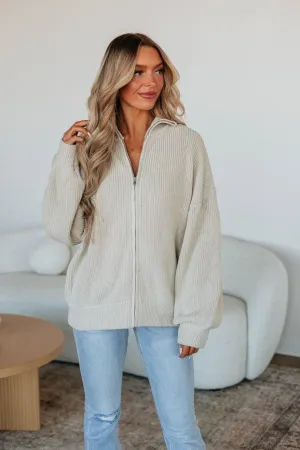 Nolyn Sweater Jacket - Natural