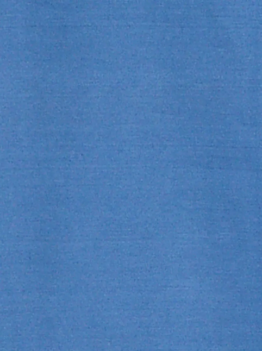Olympic Blue Solid Slim Fit Polo T-Shirt | JadeBlue