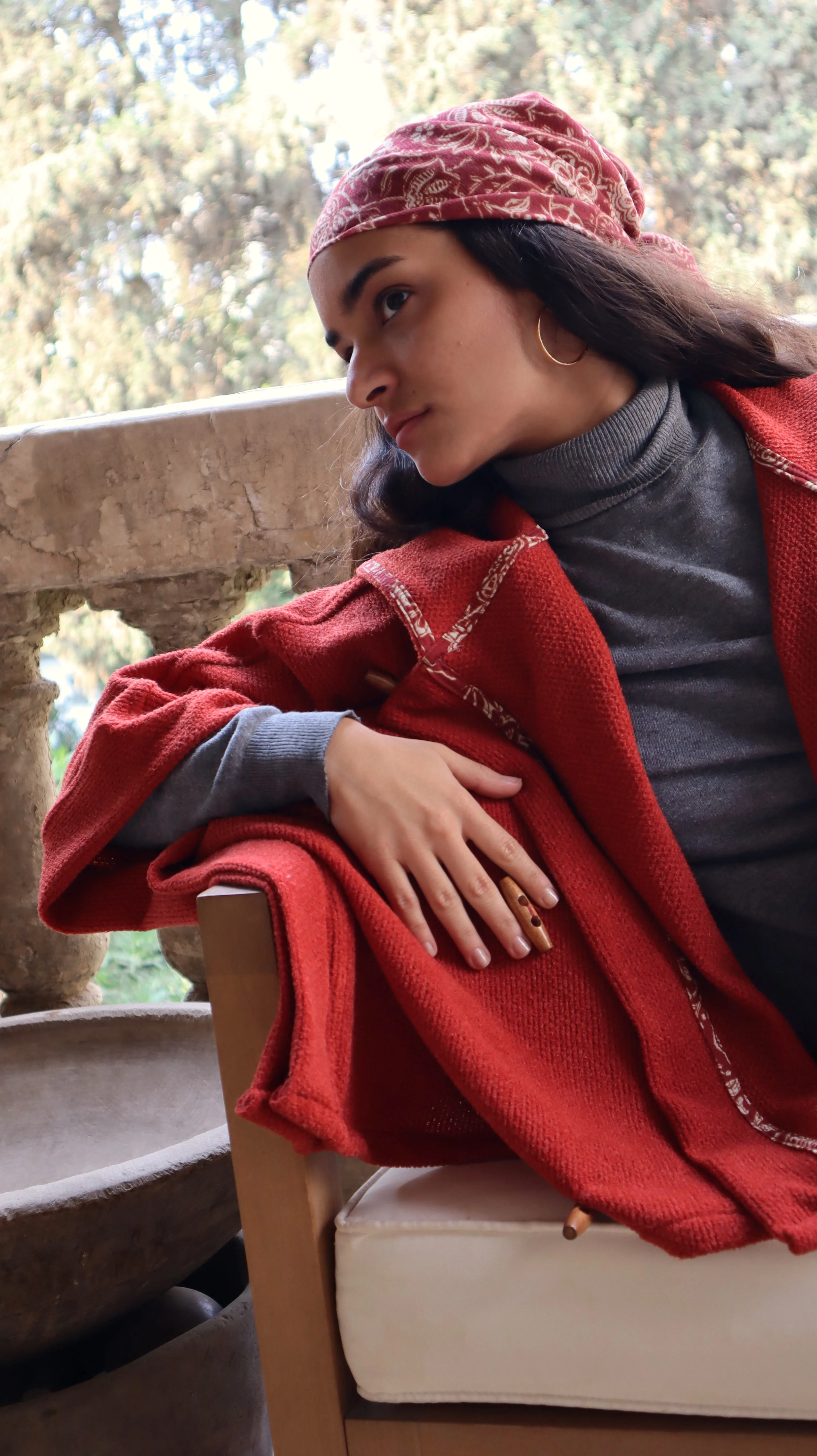 On The Move Poncho In Brick