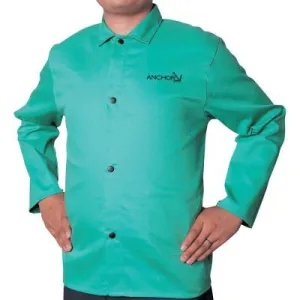 ORS Nasco Flame Retardant (FR) Cotton Sateen Jacket, 2X-Large, Visual Green, CA-1200-2XL