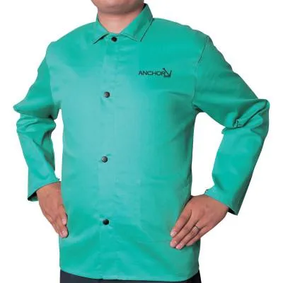 ORS Nasco Flame Retardant (FR) Cotton Sateen Jacket, 2X-Large, Visual Green, CA-1200-2XL