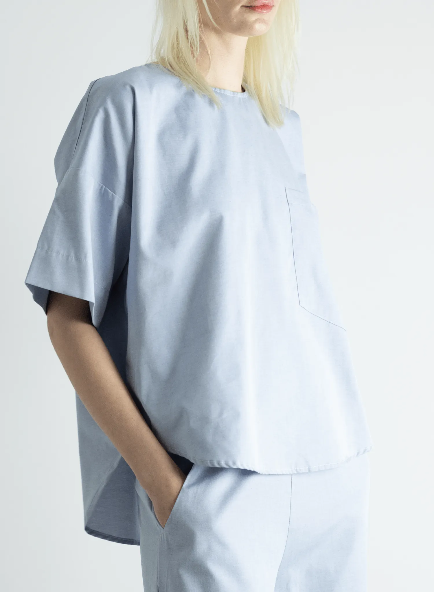 Oversized Tee - Oxford Blue