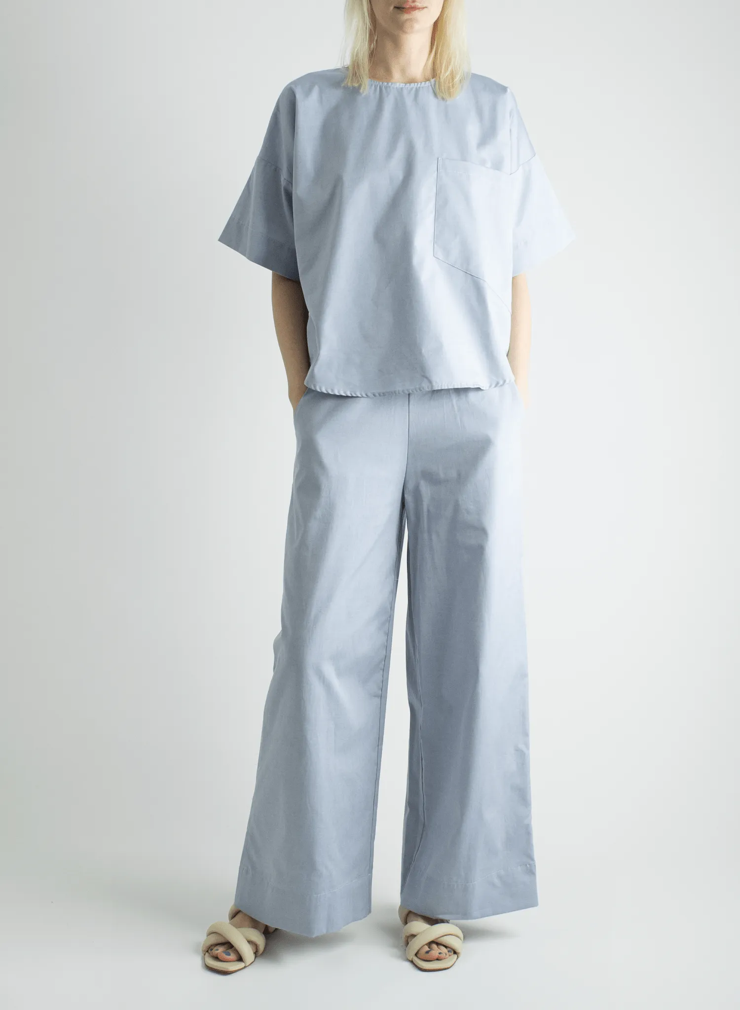Oversized Tee - Oxford Blue
