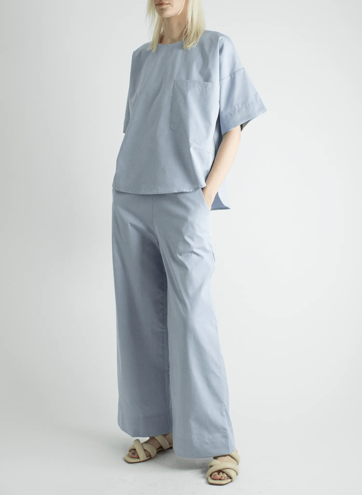 Oversized Tee - Oxford Blue