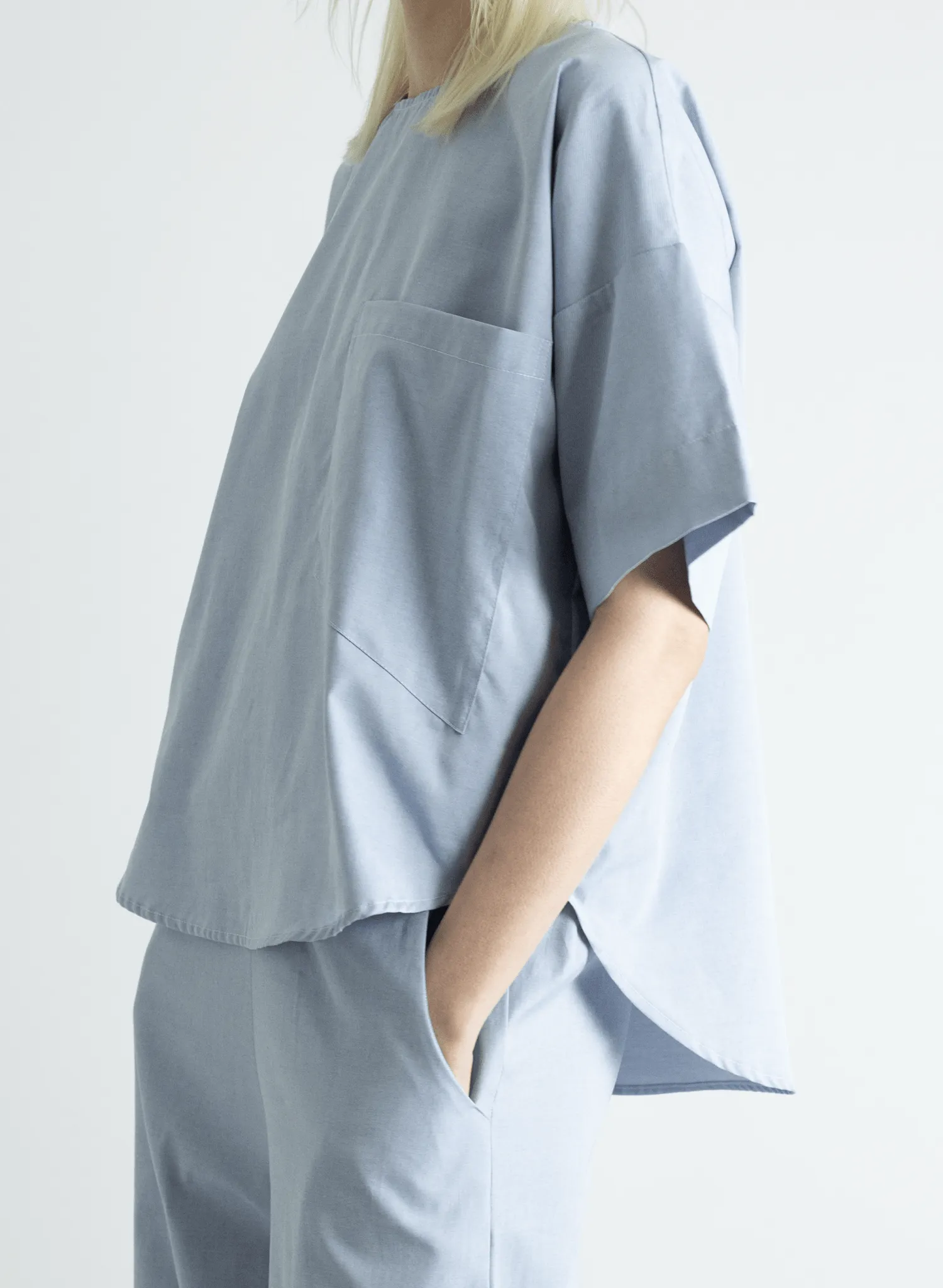 Oversized Tee - Oxford Blue