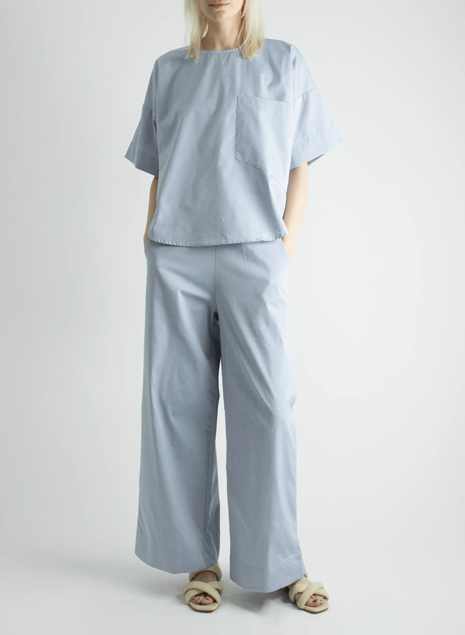 Oversized Tee - Oxford Blue