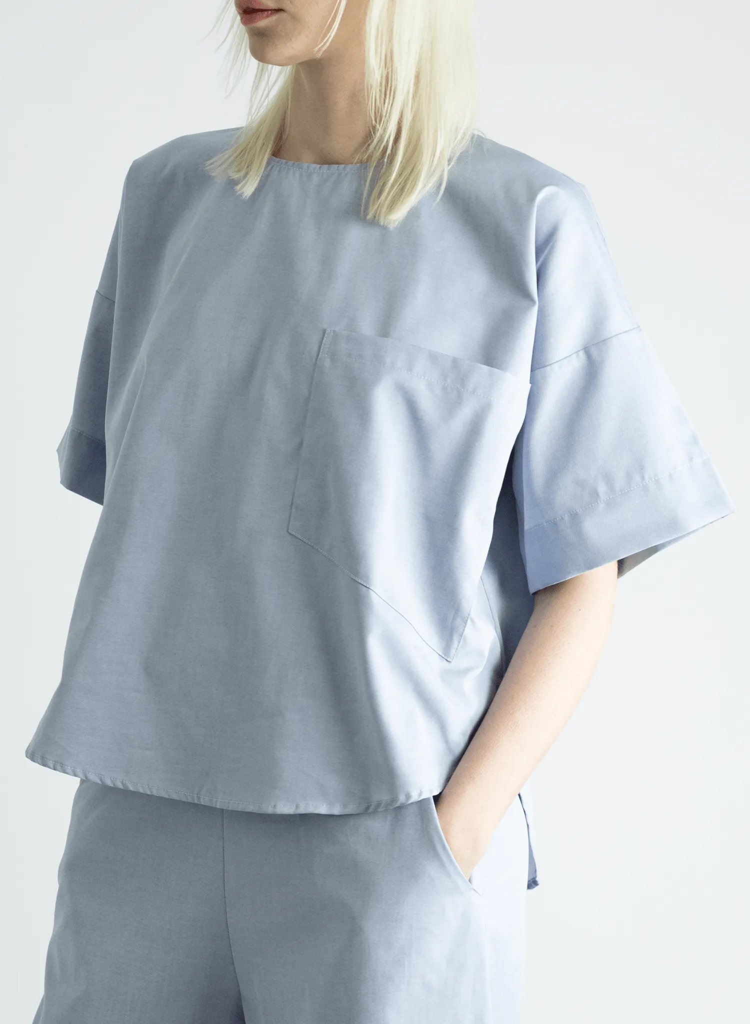 Oversized Tee - Oxford Blue
