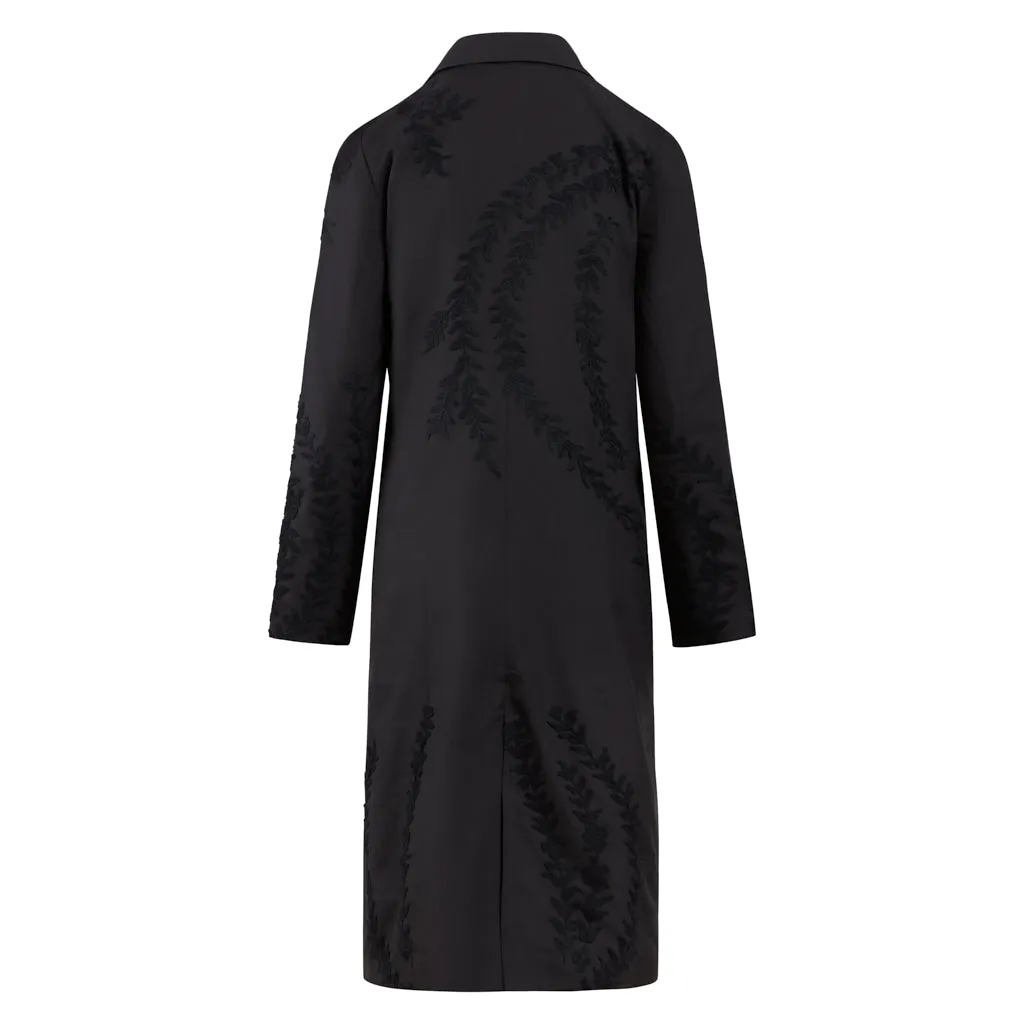 Pabs Self Embroidered Black Jacket
