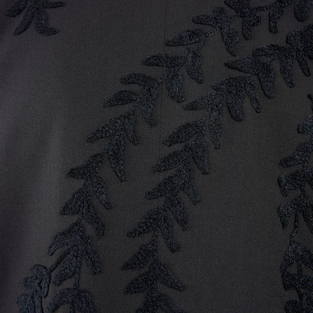 Pabs Self Embroidered Black Jacket