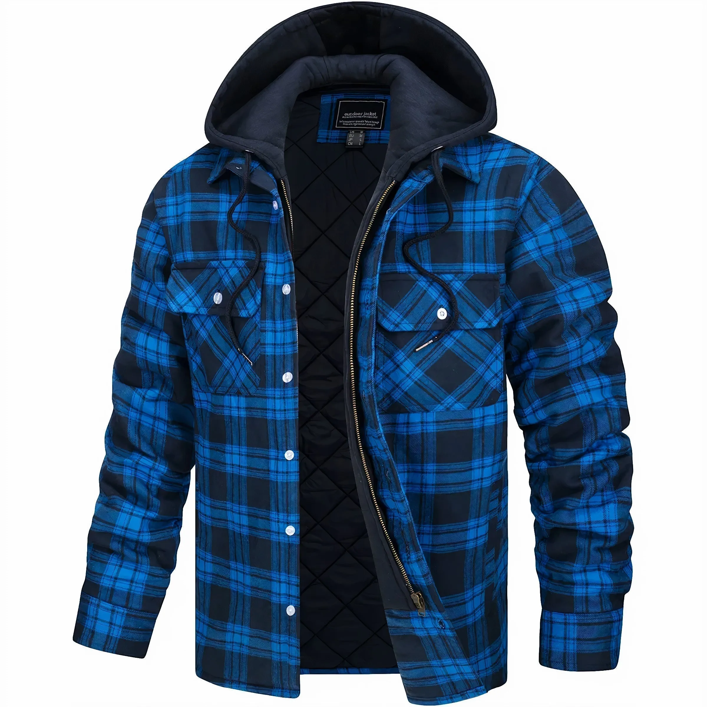Pankraz | Checked jacket with zipper