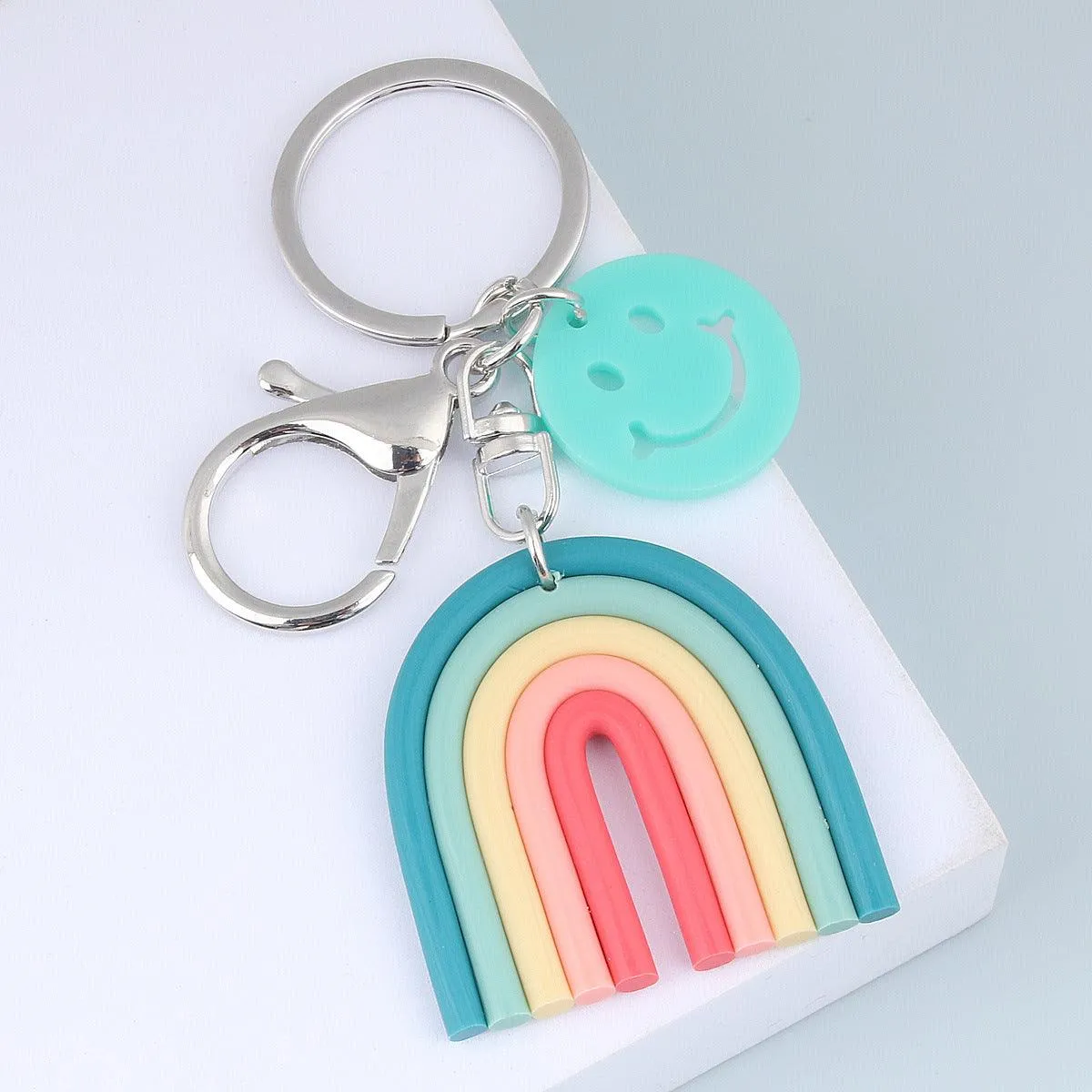 Pastel Rainbow Keychain