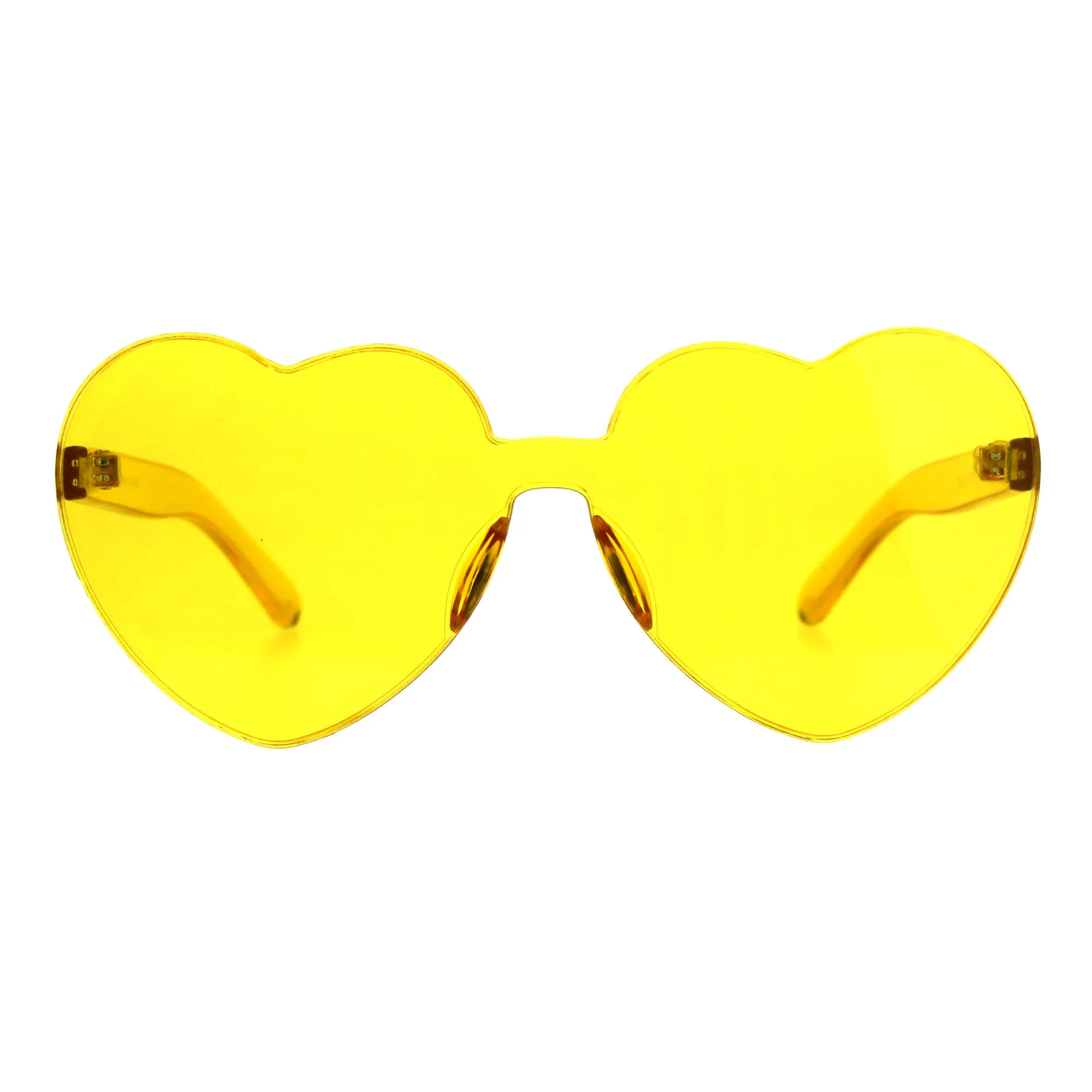 PASTL Monoblock Heart Sunglasses