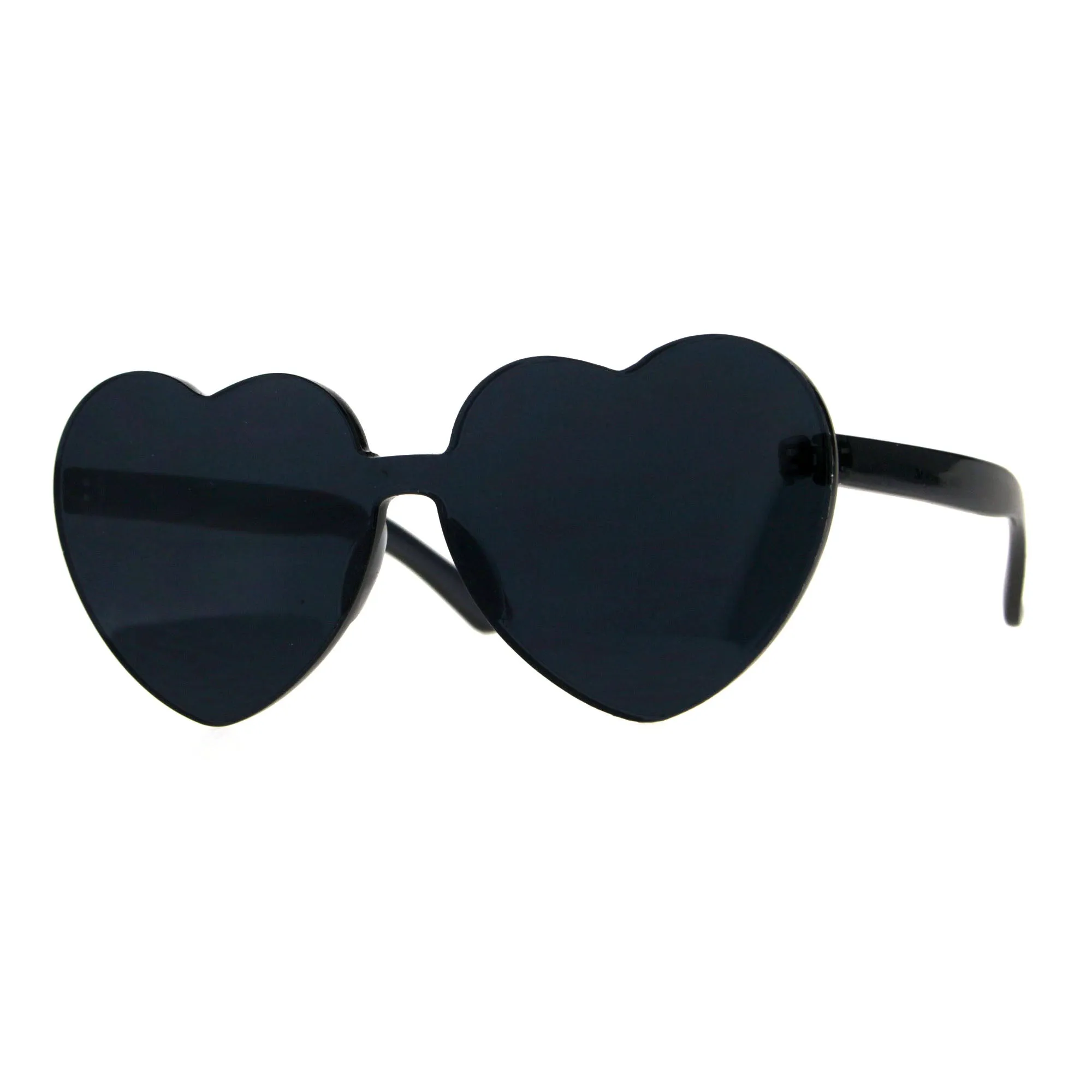PASTL Monoblock Heart Sunglasses