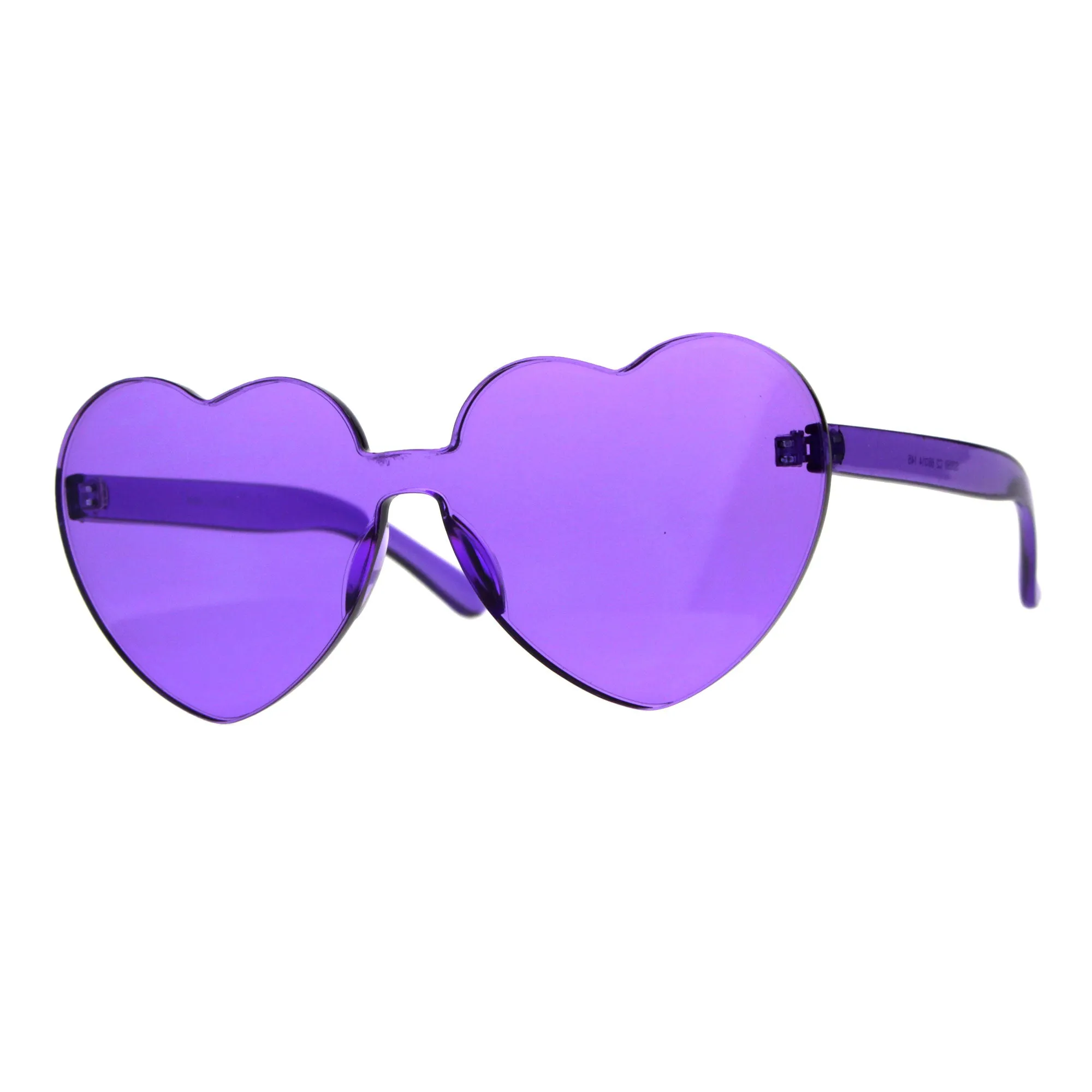 PASTL Monoblock Heart Sunglasses