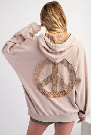 Peace Patch Terry Hoodie