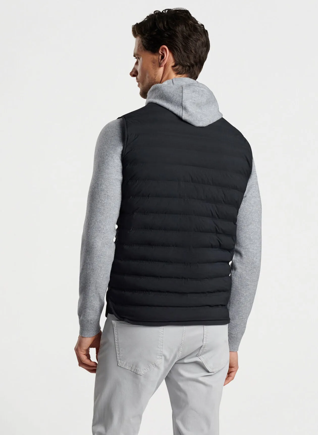 Peter Millar Mens Tailored Fit Regent Vest - BLACK