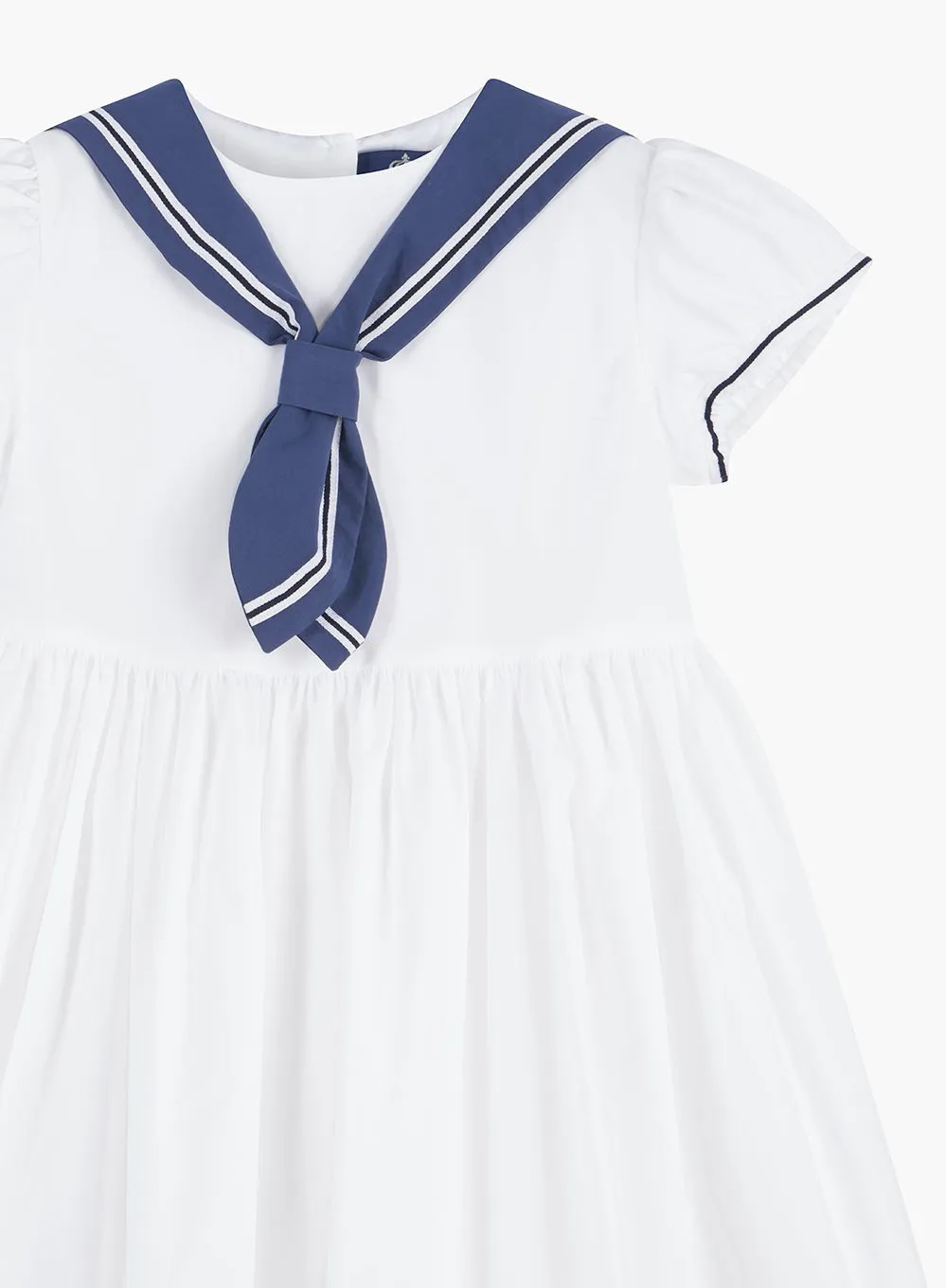 Philippa Sailor Dress in White