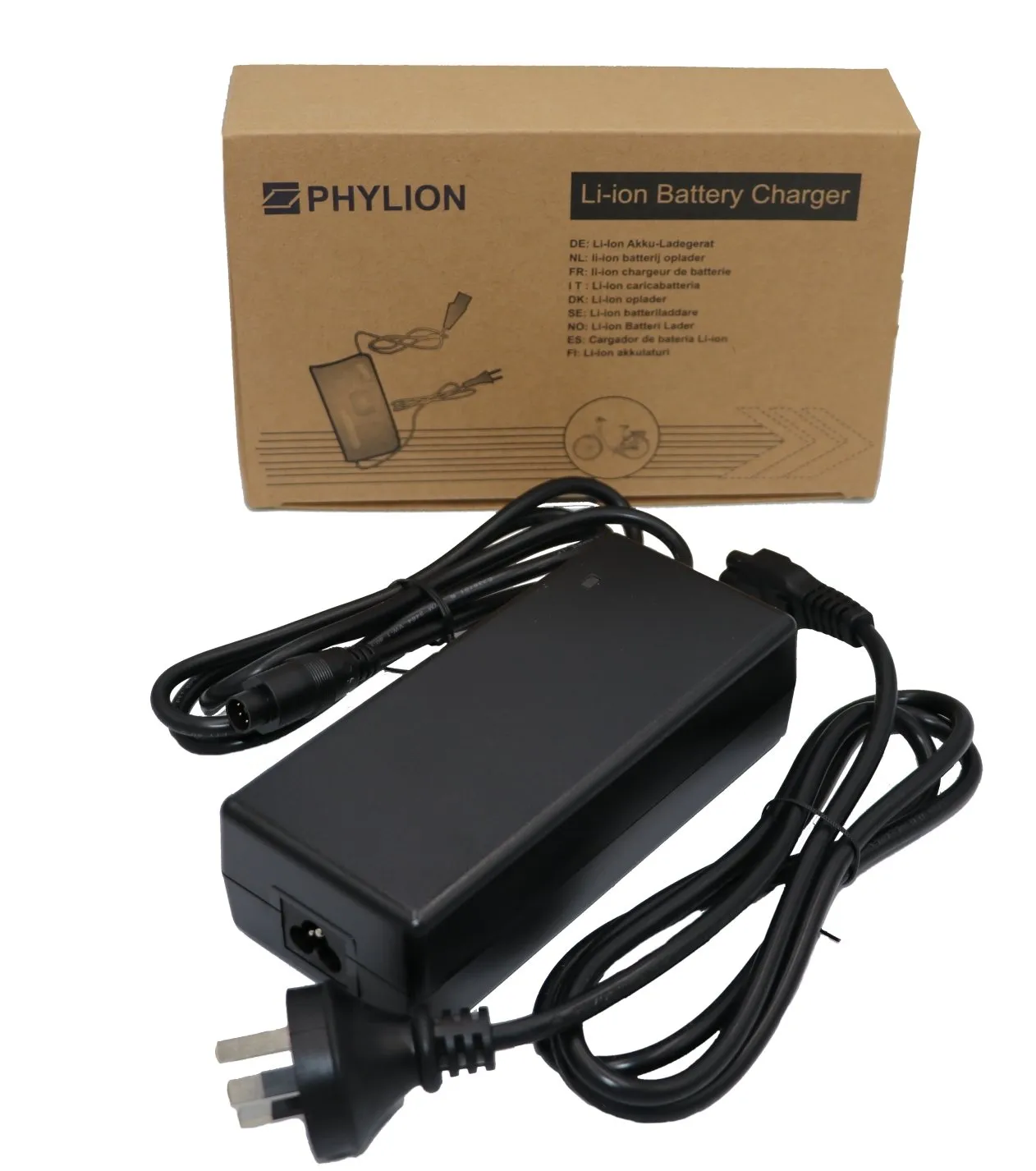 Phylion 36V 5 Pin eBike Battery Smart Charger 2A CPPY36-2A