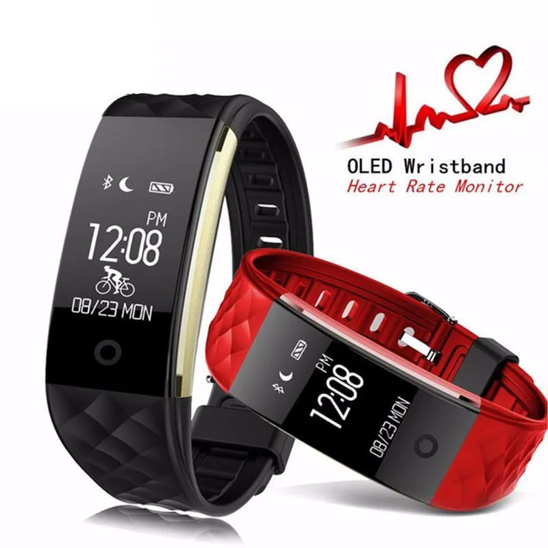 PINWEI S2 Smart Wristband With Heart Rate Monitor IP67 Waterproof Bluetooth For iOS Android