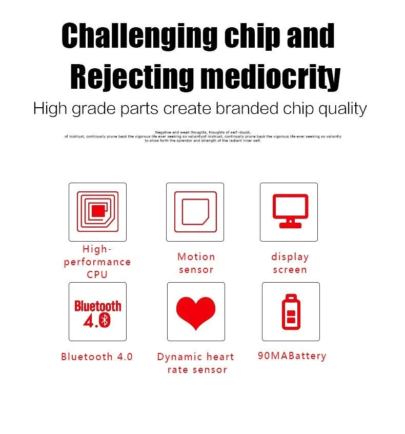 PINWEI S2 Smart Wristband With Heart Rate Monitor IP67 Waterproof Bluetooth For iOS Android