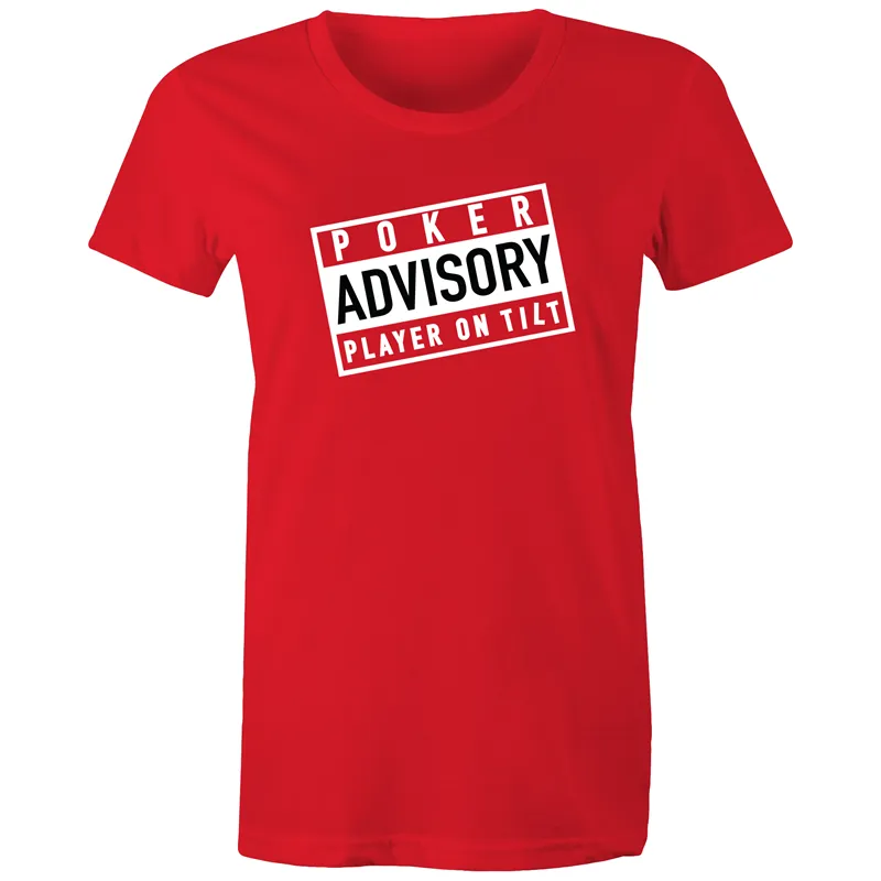 Player on Tilt Women's Maple Tee