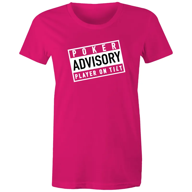 Player on Tilt Women's Maple Tee