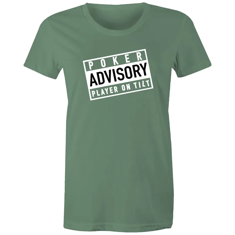 Player on Tilt Women's Maple Tee