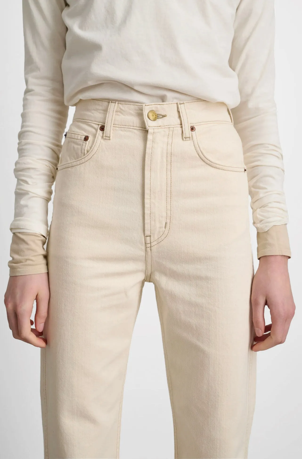 Plein Relaxed Straight Jean in Clair