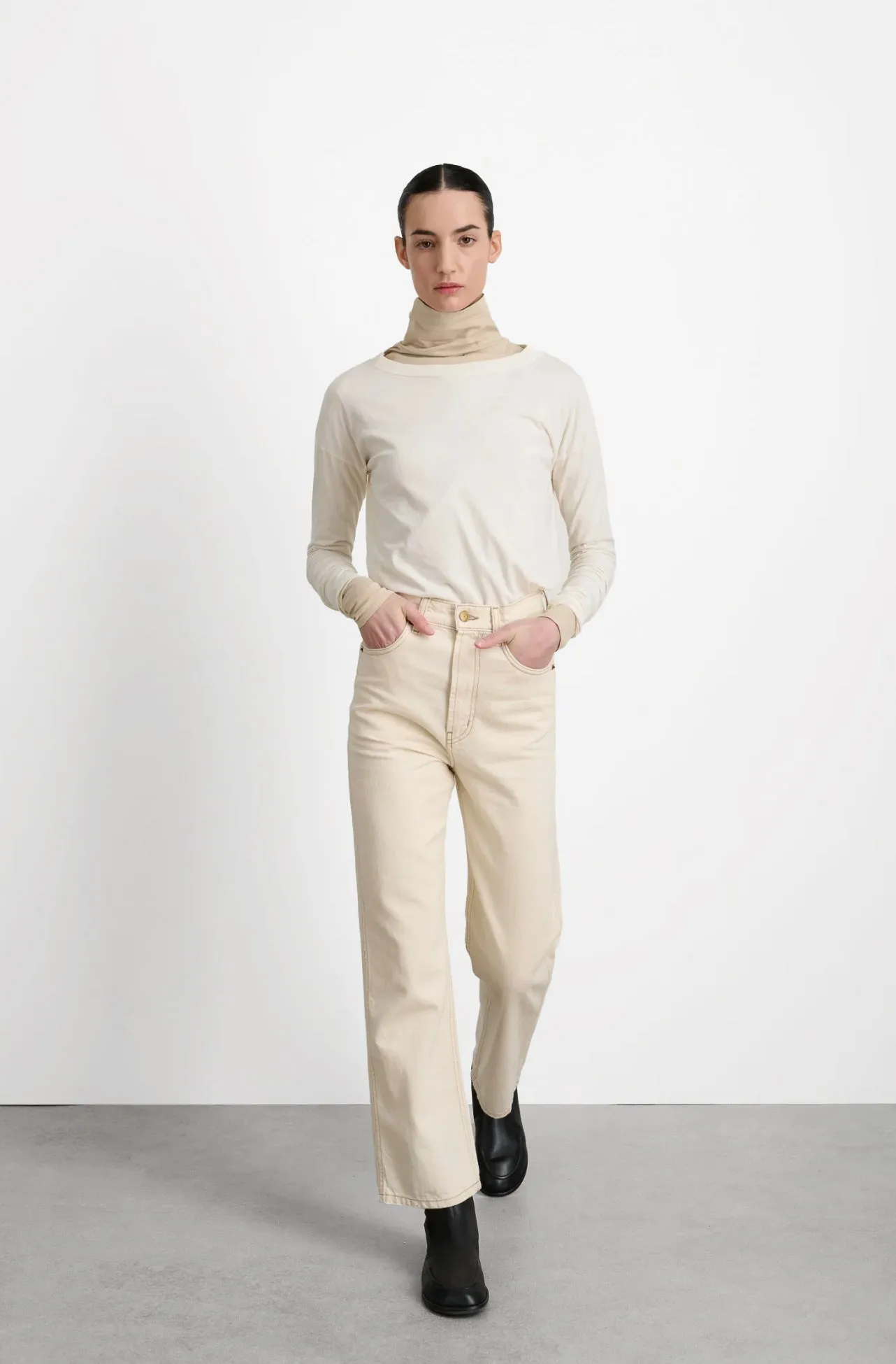 Plein Relaxed Straight Jean in Clair
