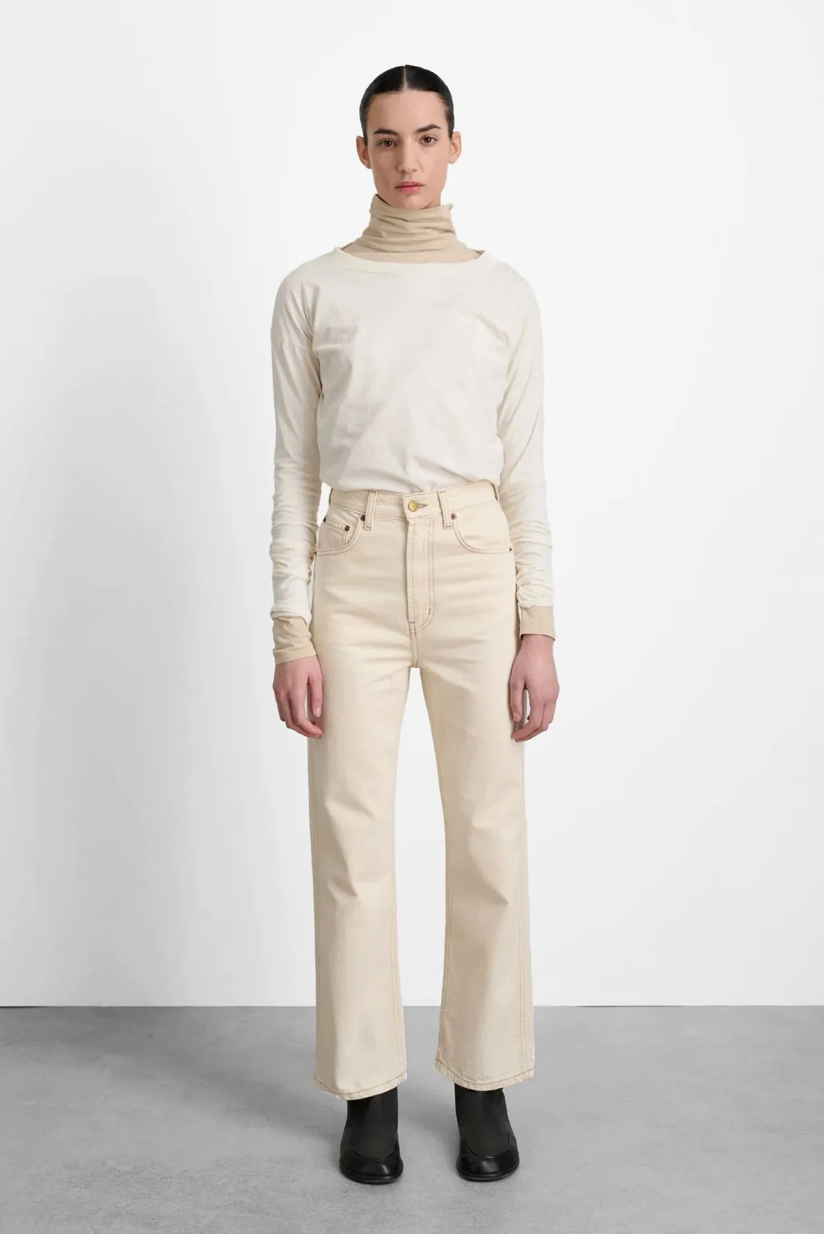 Plein Relaxed Straight Jean in Clair