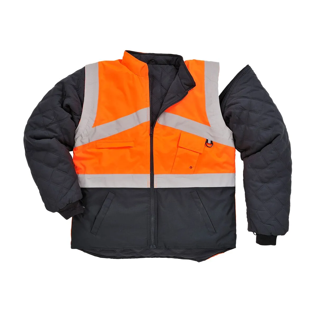 Portwest Hi-Vis Breathable 2-in-1 Contrast Reversible Jacket