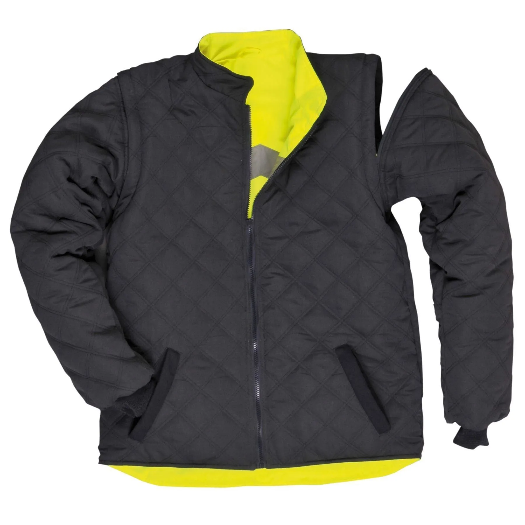 Portwest Hi-Vis Breathable 2-in-1 Contrast Reversible Jacket