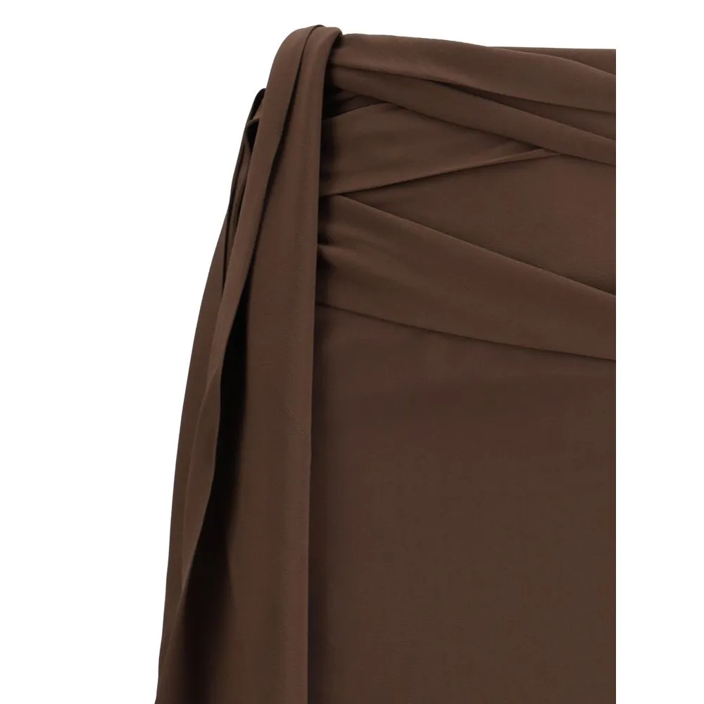 Prada Crepe De Chine Mini Skirt