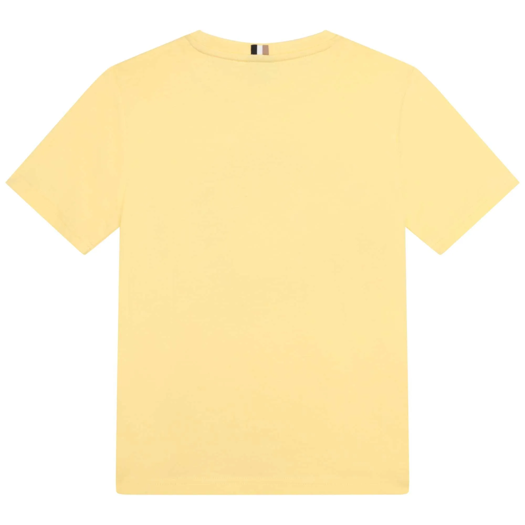Print Short Sleeves Tee-Shirt - Yellow