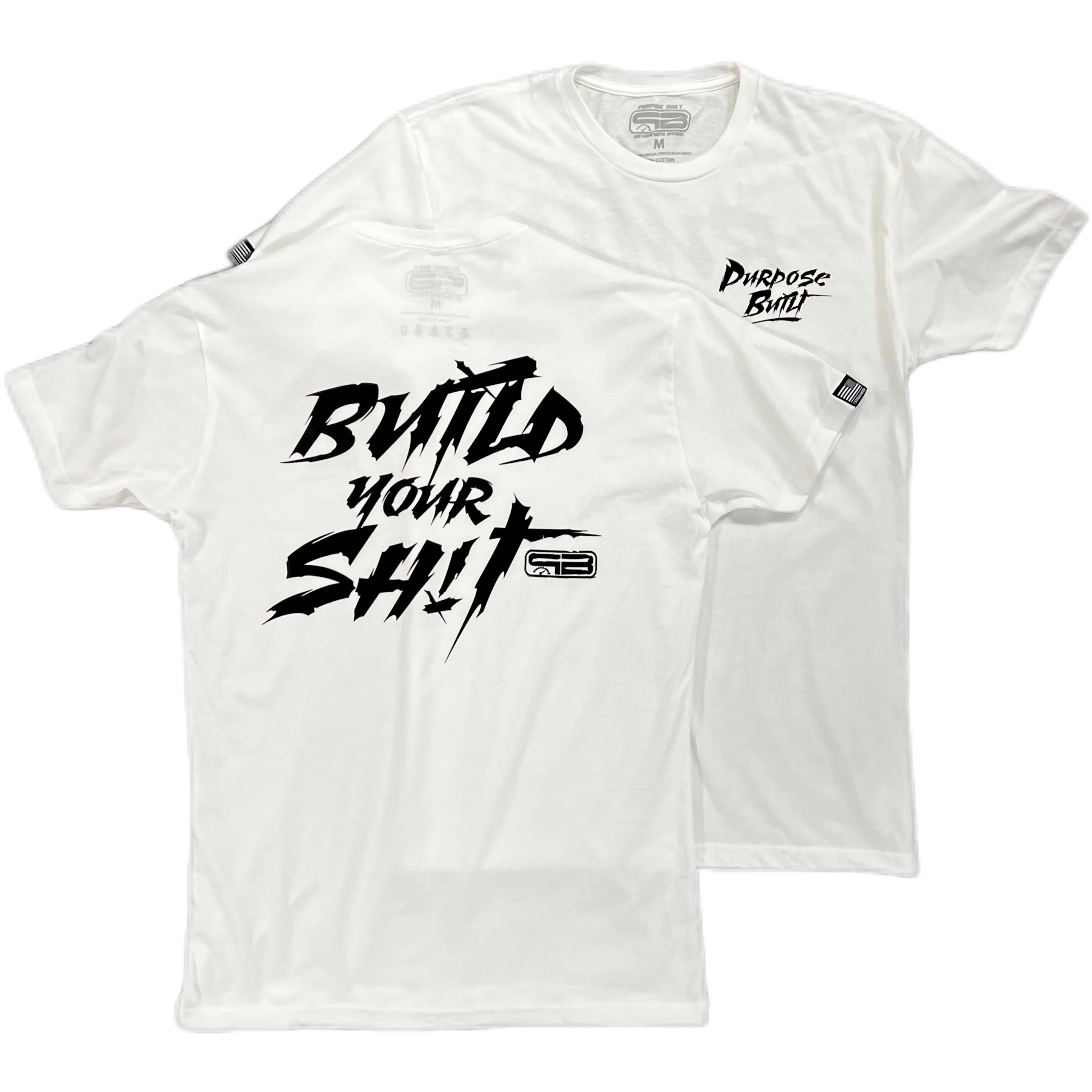 PURPOSE BUILT "BUILD YOUR SH!T" T-SHIRT WHITE