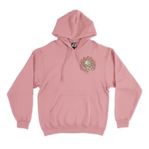"Bloom" Fleece Hoodie Light Pink