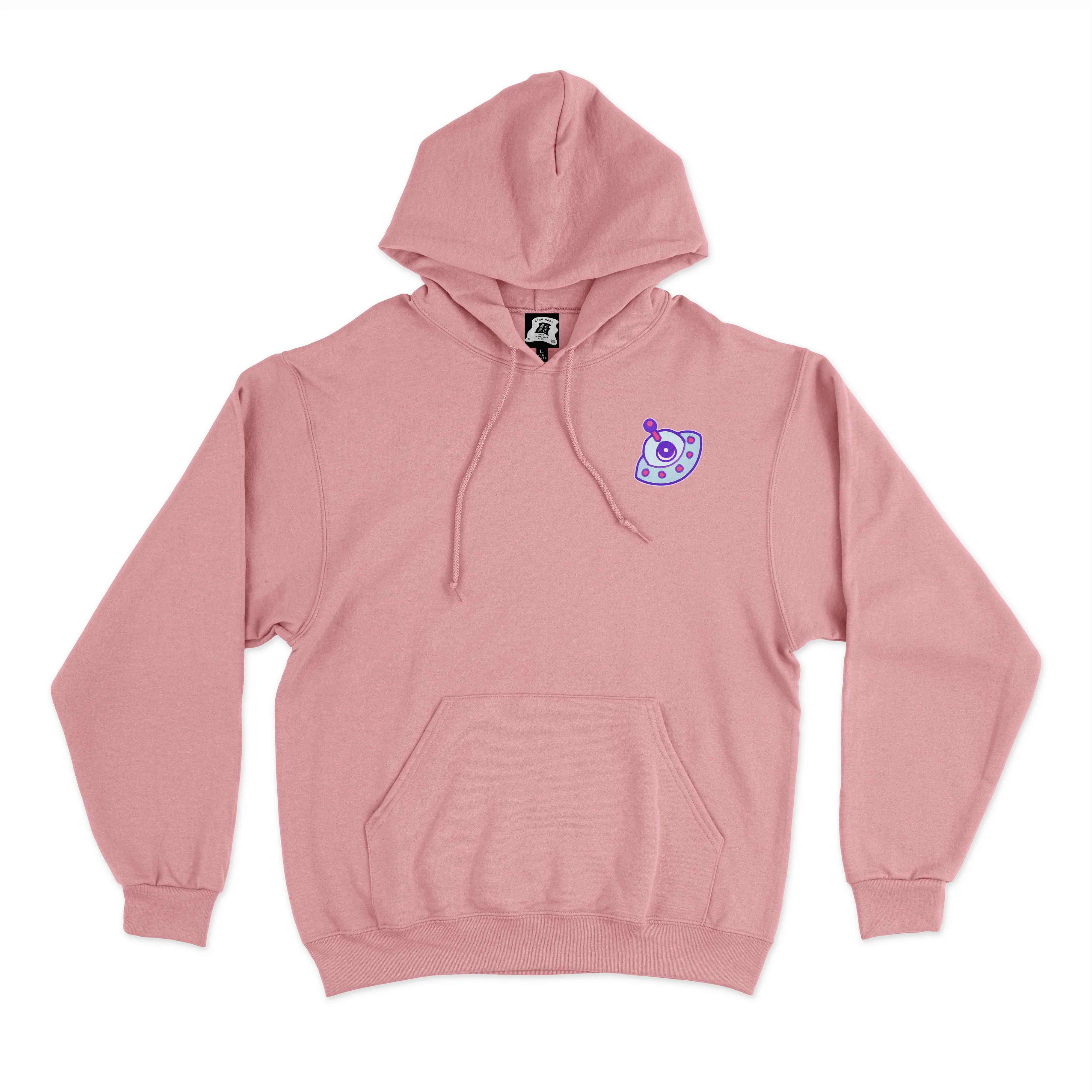 "Derpy" Fleece Hoodie Light Pink