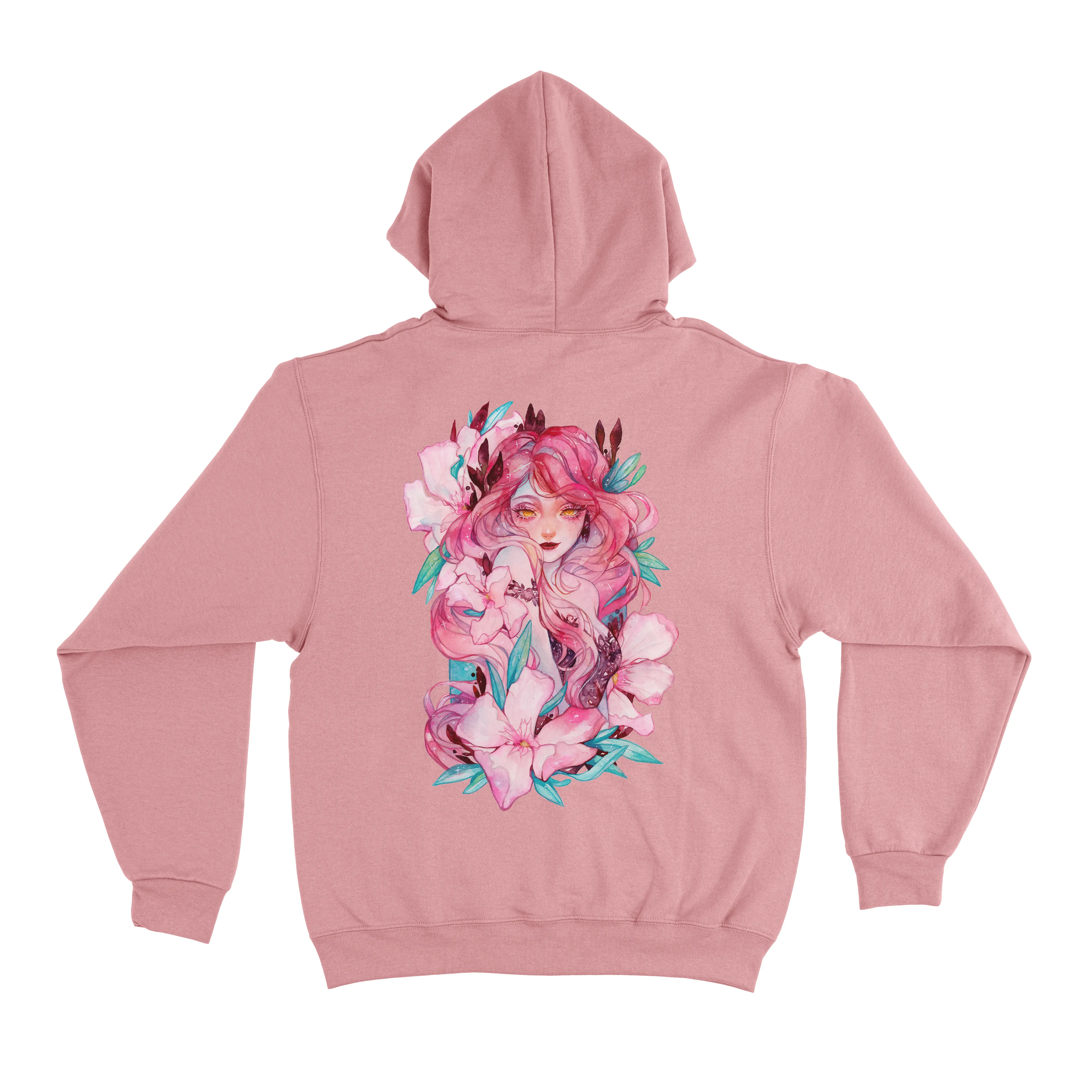 "Oleander" Fleece Hoodie Light Pink