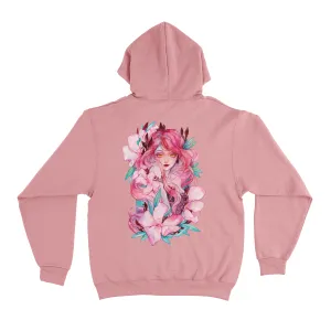 "Oleander" Fleece Hoodie Light Pink