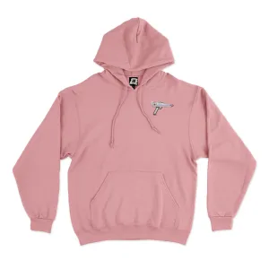 "Space Patrol" Fleece Hoodie Light Pink