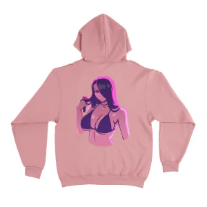 "TELEPURTE" Basic Hoodie Light Pink